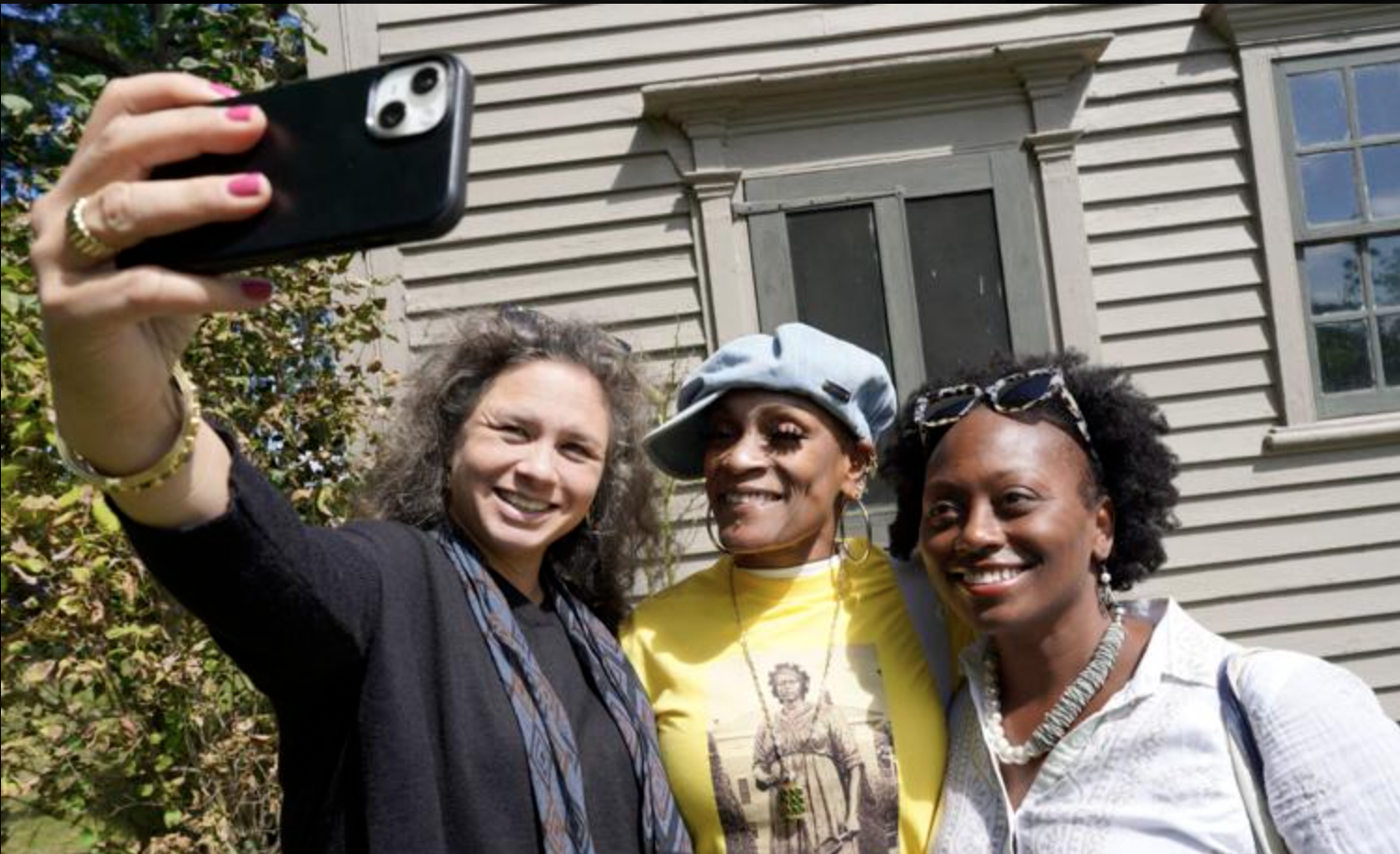 Shepperson with Kendra Field and Kerri Greenidge, Berkshire Eagle