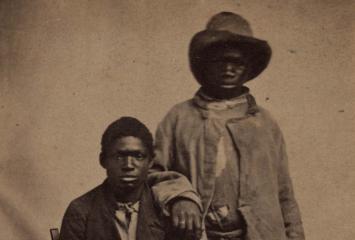 Two unidentified fugitives from slavery. Photographed by McPherson & Oliver, Baton Rouge, Louisiana. Source: Library of Congress.