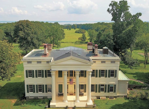 View of the 1838 Jay Mansion and the Jay Estate, by Carl Svernlov